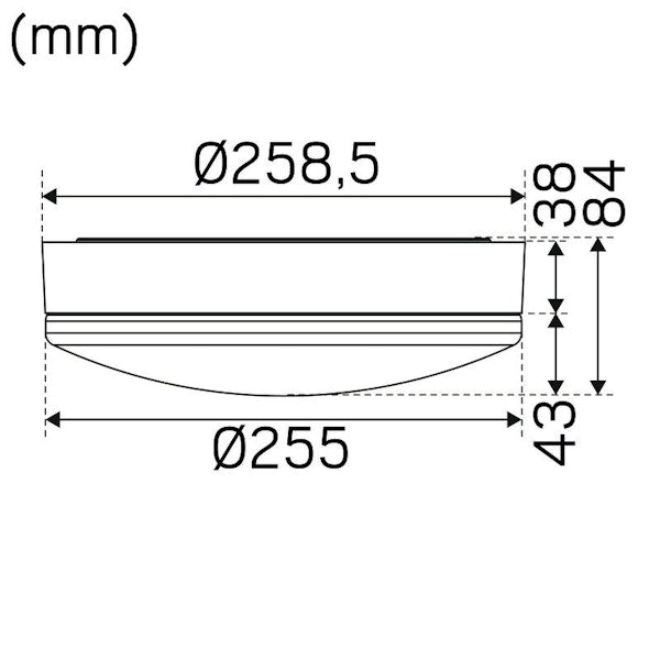 Tunnistinvalaisin Ip44 900Lm 11W 3/4K Wh S