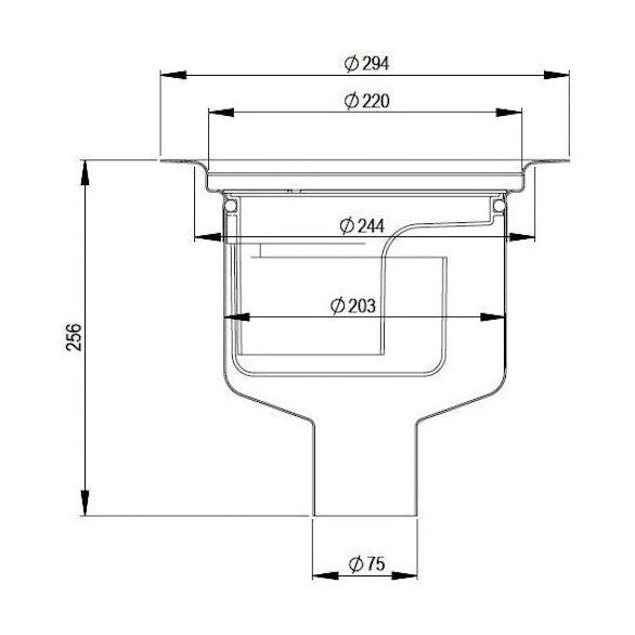 Lattiakaivo Hst Pysty Purus Heavy 75 R [3309134] |