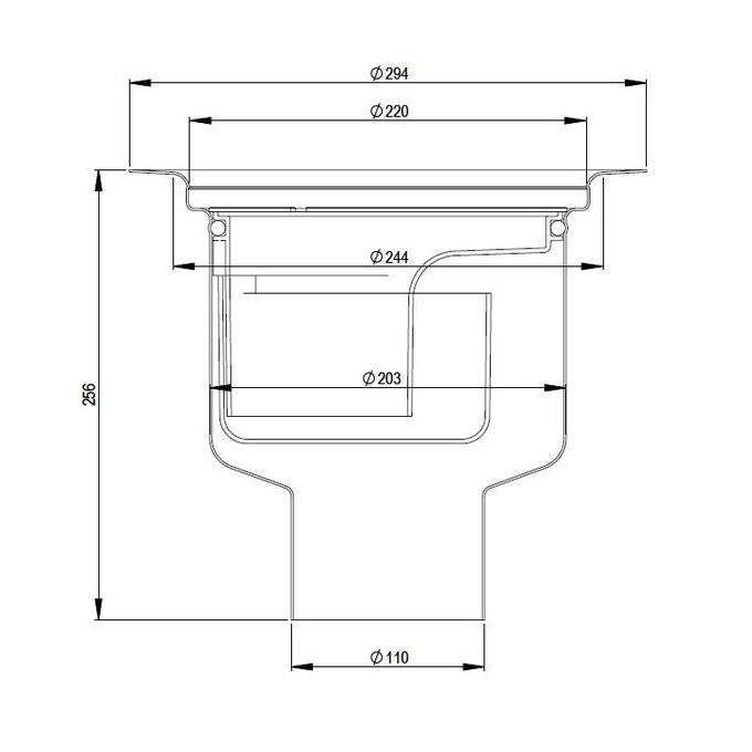 Lattiakaivo Hst Pysty Purus Heavy 110 R [3309120] |
