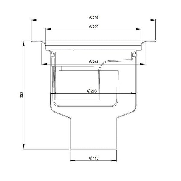 Lattiakaivo Hst Pysty Purus Heavy 110 R [3309120] |