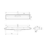 Lattiakaivokaluste Unidrain 1001, 3 seinäkiinnikettä 700mm [3307647] |