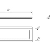 Kehys Classicline Keskilattia Unidrain 3500 900/8 Mm [3307776] |
