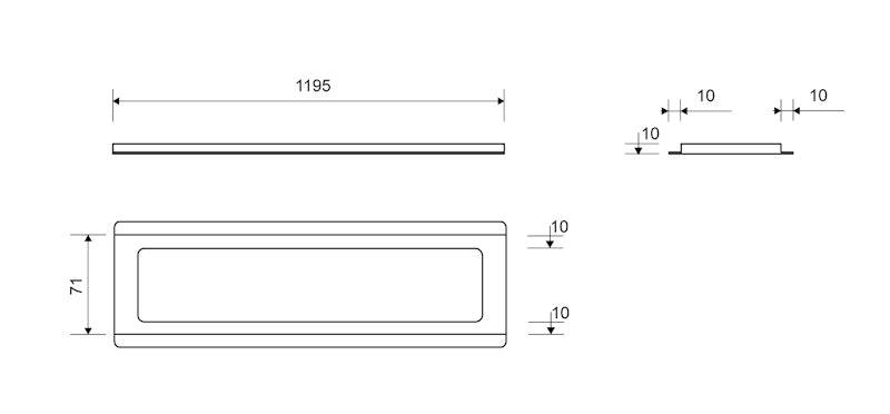 Kehys Classicline Keskilattia Unidrain 3500 1200/10 Mm [3308712] |