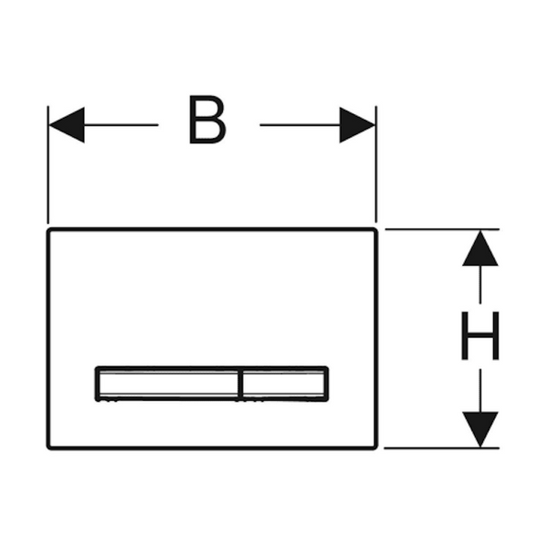 Huuhtelupainike Sigma50 2 - H Square Punkulta/Liuskekivi [5756692] |