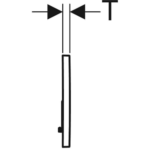 5756709Huuhtelupainike Geberit Sigma 01 2-H mattakromi lakattu [5756709]