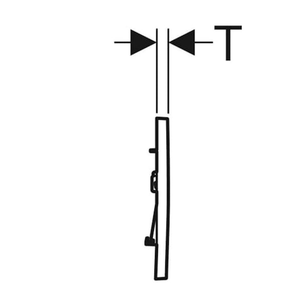 Huuhtelupainike Geberit Sigma 30 2 - H 115.883.16.1 musta / mattamusta [5756716] |