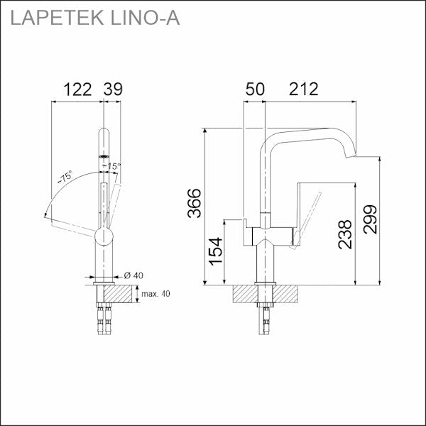 Keittiöhana Apk 21335A Lino - A Kulta [6285281] |