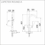 Keittiöhana Apk 21209A Round - A Antrasiitti [6285289] |