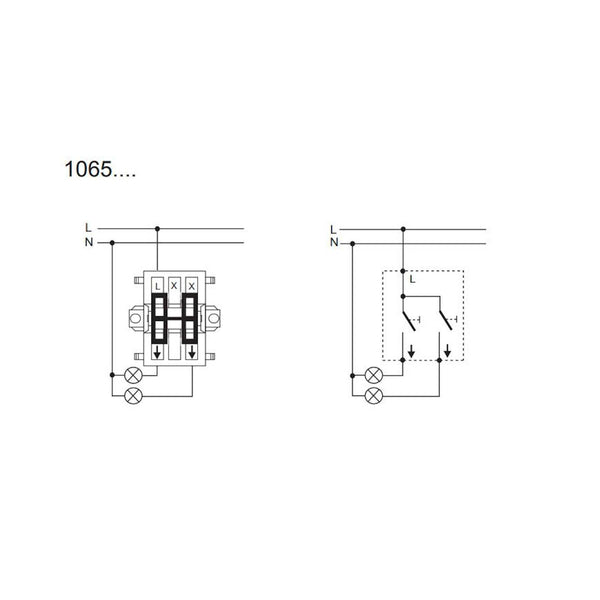 Kytkin Impressivo 5/16Ax/250V/Ip21 Ukj 2X Mus [2106095] |