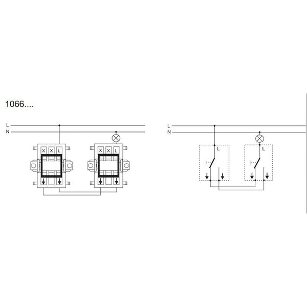 Kytkin Impressivo 6/16Ax/250V/Ip21 Ukj 2X Mus [2106096] |