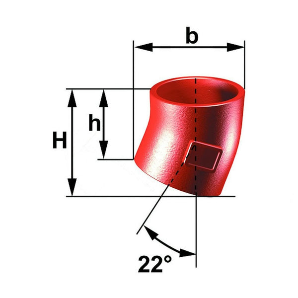 Valurautakulmayhde Smu 70X22 [0204102] |