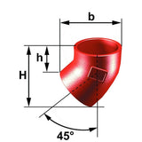 Valurautakulmayhde Smu 70X45 [0204122] |