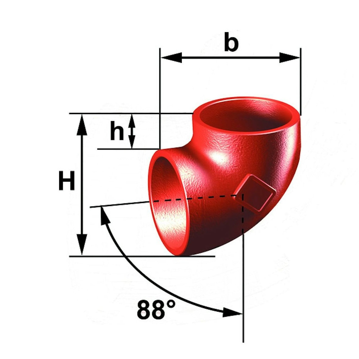 Valurautakulmayhde Smu 70X87,5 [0204162] |