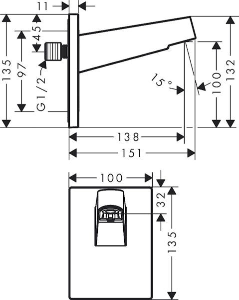 Piiloas,Seinäliitin Hg 24149670 Pulsify 260 Musta [6550087]