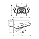 Yläsuihku Hansgrohe 24151000 Pulsify 260 Eco Seinä [6550090] |