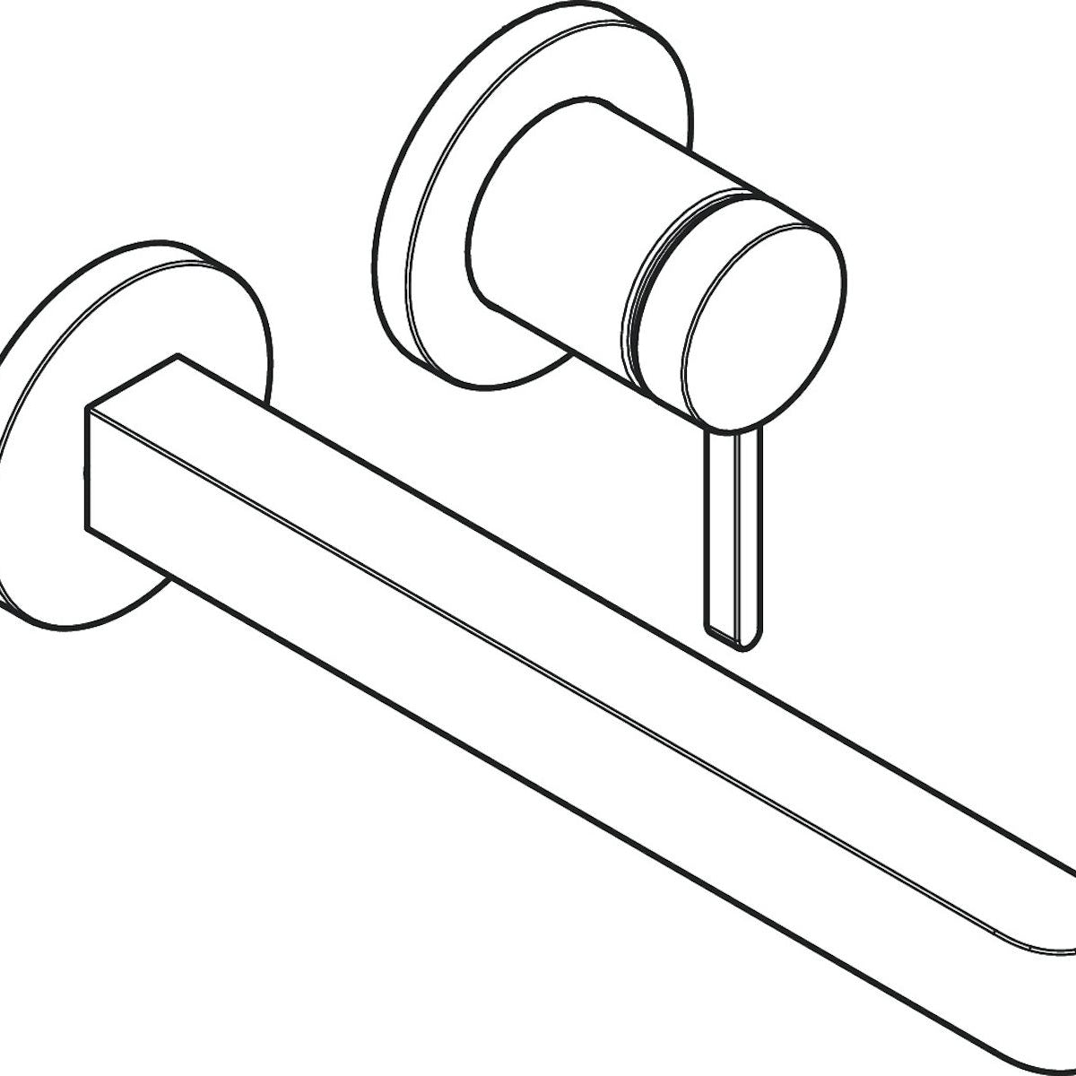 Piiloas,Pesuallashana Hansgroh 76050670 Finoris Seinä Musta [6150915]