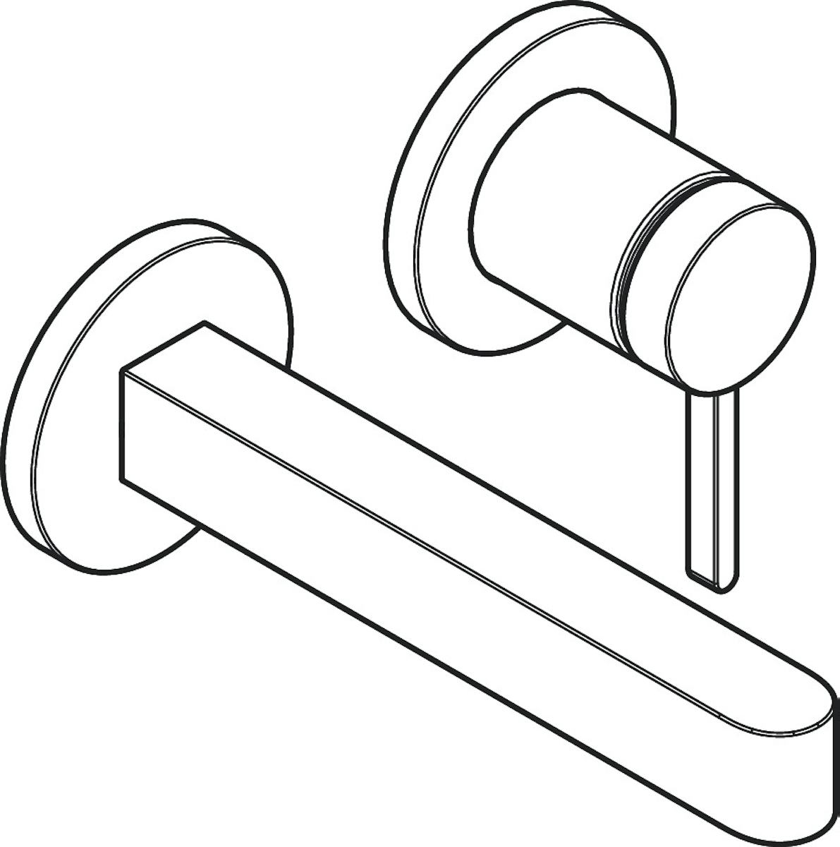 Piiloas,Pesuallashana Hansgroh 76051000 Finoris Seinä Kromi [6150916]
