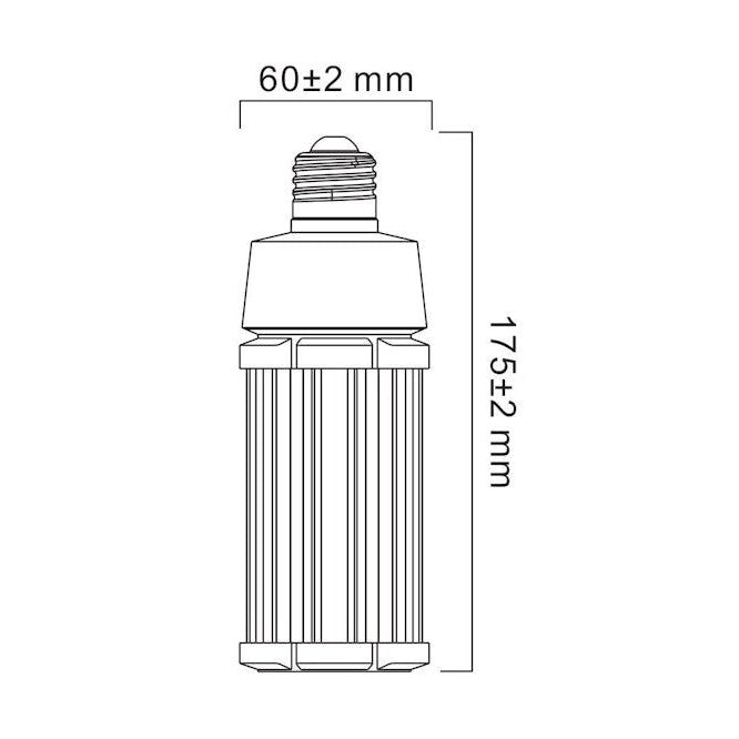 Led - Lamppu Toledo Performer T60 E27 27W 4000K 3400Lm [4740739] |