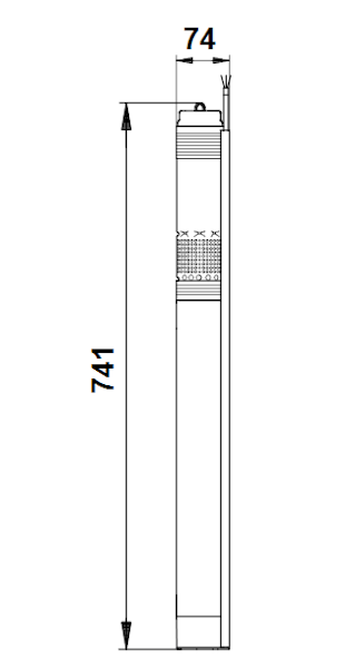 Porakaivopumppu Grundfos SQE 2-55 + 30 M 3" [4762527]