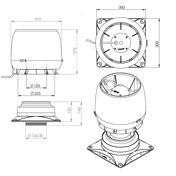 Huippuimuri Vilpe E190S musta 737522 [7820206]