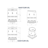 Ulospuhallushajotin Flow S-Sar Vilpe 350432 500S Musta 7820454