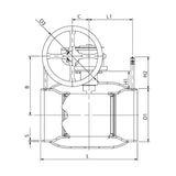 Linjasäätöventtiili Teräs Dn200 Pn25 Hits Vexve 4018343