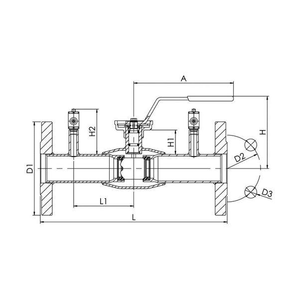 Linjasäätöventtiili Teräs Dn150 Pn16 Laipoin Vexve 4018369
