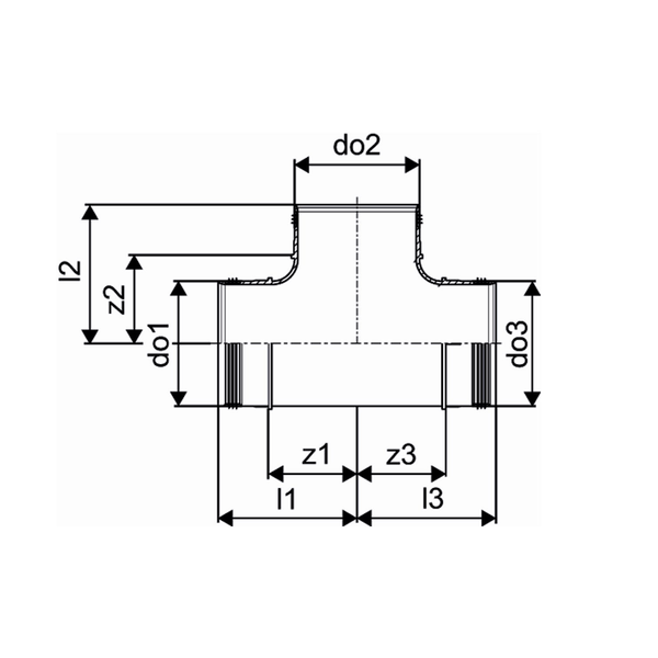 T-Yhde Muovia Uponor 100 / 100 8273037