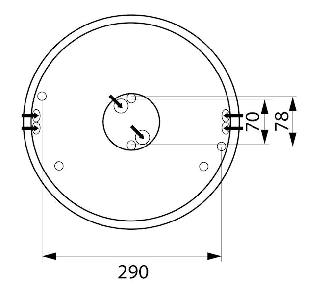 Yleisvalaisin Lumo Ip44 23W 830/840 Pc Bl [4117358]