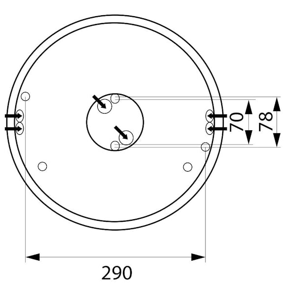 Yleisvalaisin Lumo Ip44 23W 830/840 Pc Bl [4117358]
