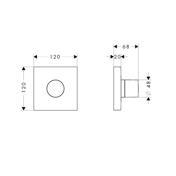 Vaihdin Hansgrohe 10932000 Axor Starck [6350098] |