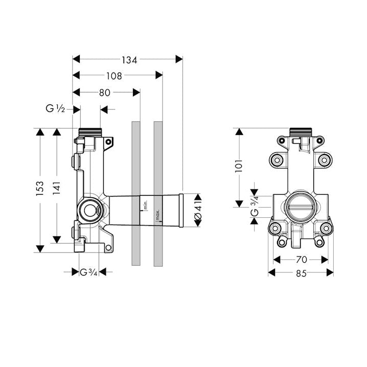 Piiloasennushana Hansgrohe 10971180 Axor Starck [6350099]