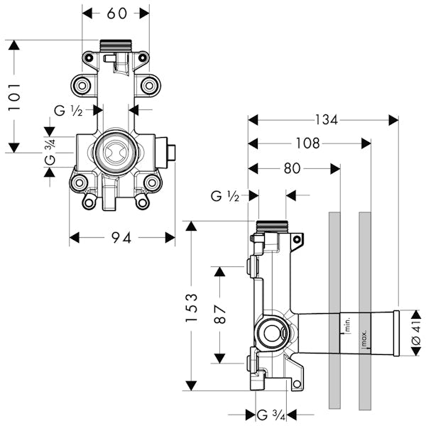 Piiloasennussuihku Hansgrohe 28486180 Axor Starck [6559016]