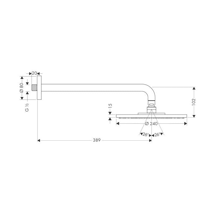 Yläsuihku Hansgrohe 27461000 Raindance [6559028] |