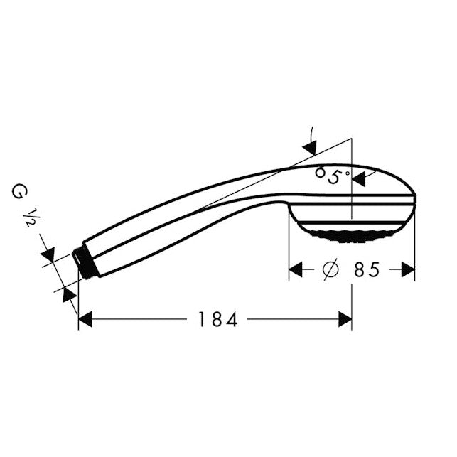 Käsisuihku Hansgrohe 28585000 Crometta 85 [6559410]