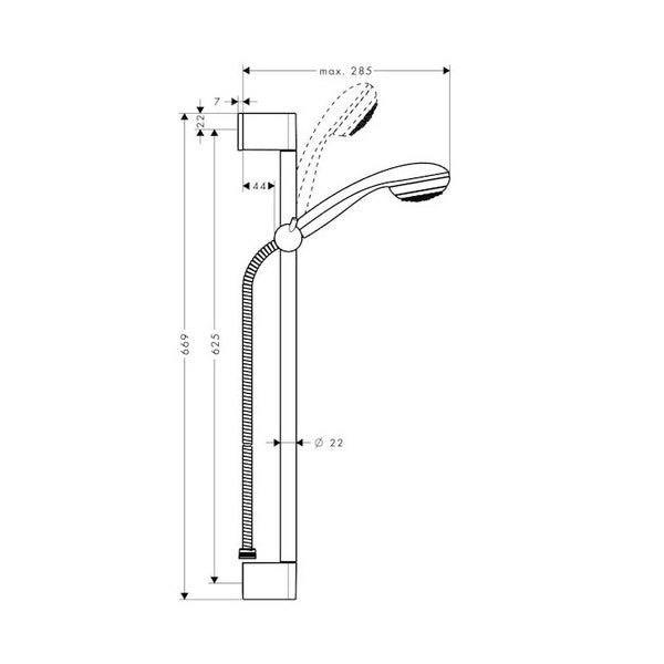 Suihkusetti Hansgrohe 27728000 Crometta 85 [6559402]