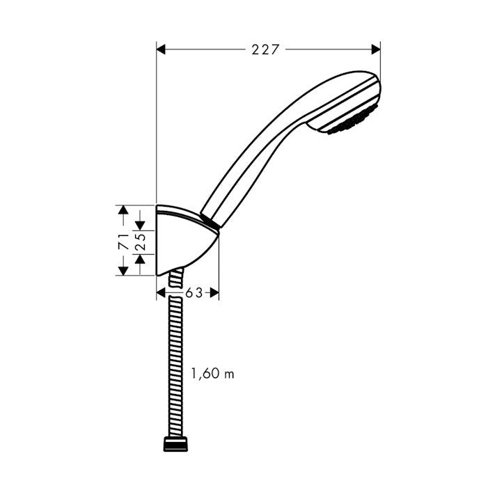 Käsisuihku Hansgrohe 27577000 Crometta 85 [6559399]