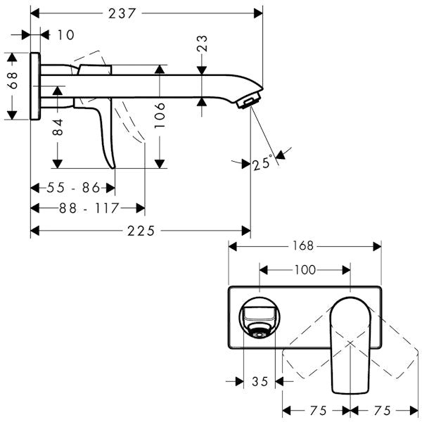 Pintaosa Hansgrohe 31086000 Metris Allashana [6150159]