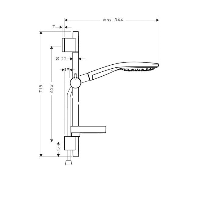 Suihkusetti Hansgrohe  Raindance [6559381]