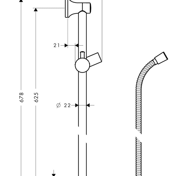 Suihkutanko Hansgrohe 27617820 Unica'Classic [6556024] |