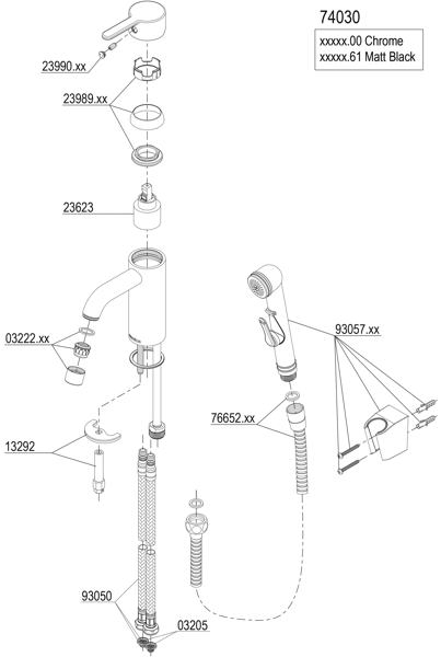 Pesuallashana Damixa Silhouet bidevarustein matt black 7403061 [6158095]