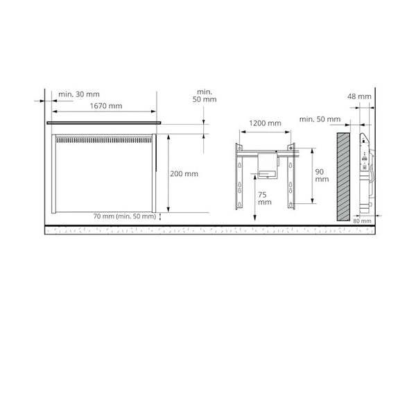 Lämmitin Lista 9.0 900W/Orja 200X1670Mm Ip20 [8122219] |