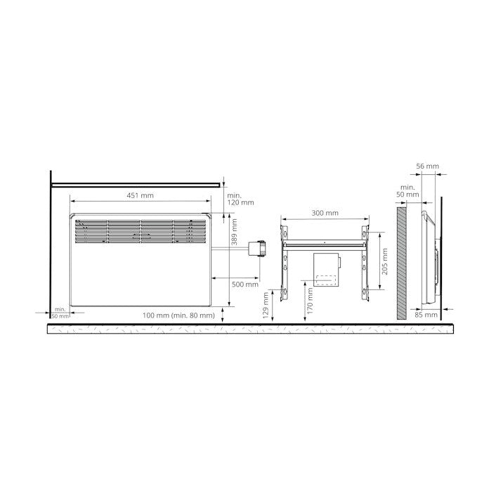 Lämmitin Ensto Beta Beta2 - Bt - Eb 250W K 39X45 [8122002] |