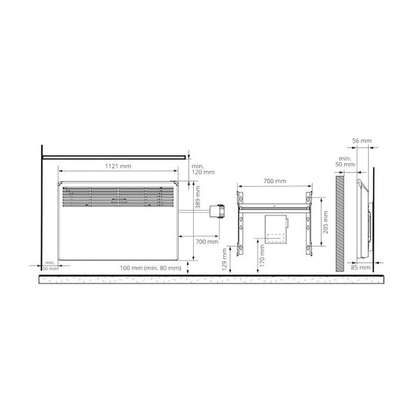 Lämmitin Ensto Beta Beta10 - Bt - Eb 1000W K 39X85 [8122010] |