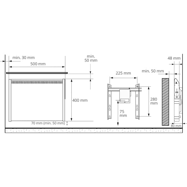 Lämmitin Ensto Peta Peta3 - Bt 350W K 40X50 [8122233] |