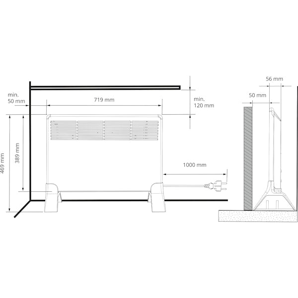 Lämmitin Ensto Beta Beta7 - Mp 750W P 39X72 [8127407] |