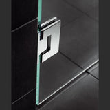 Svedbergs 180° suihkukulma 90x100, suora, lyijynmusta/savulasi [623891] |