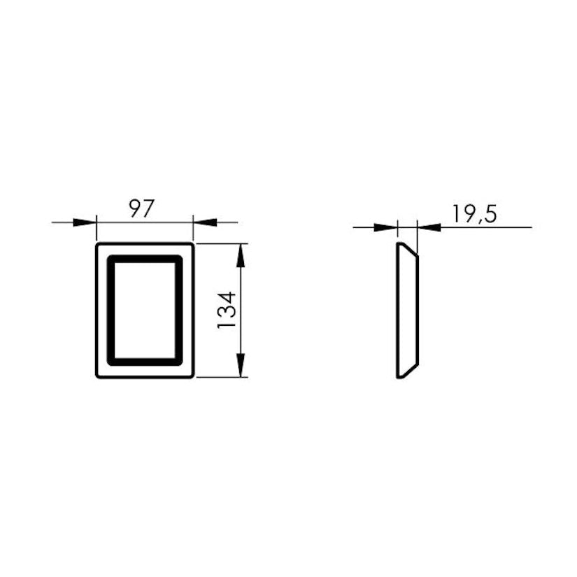 Kohoasennuskehys Allaway muovia valkoinen 80205 [6901208] |