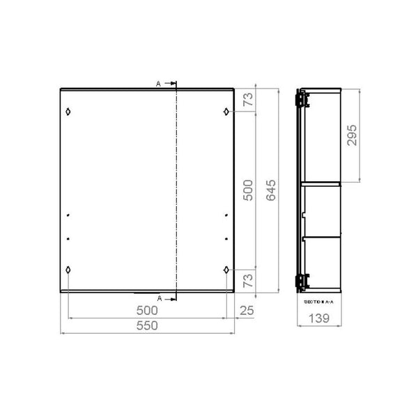Peilikaappi V20193 Polaria Lumena PK 550 [6045332] |