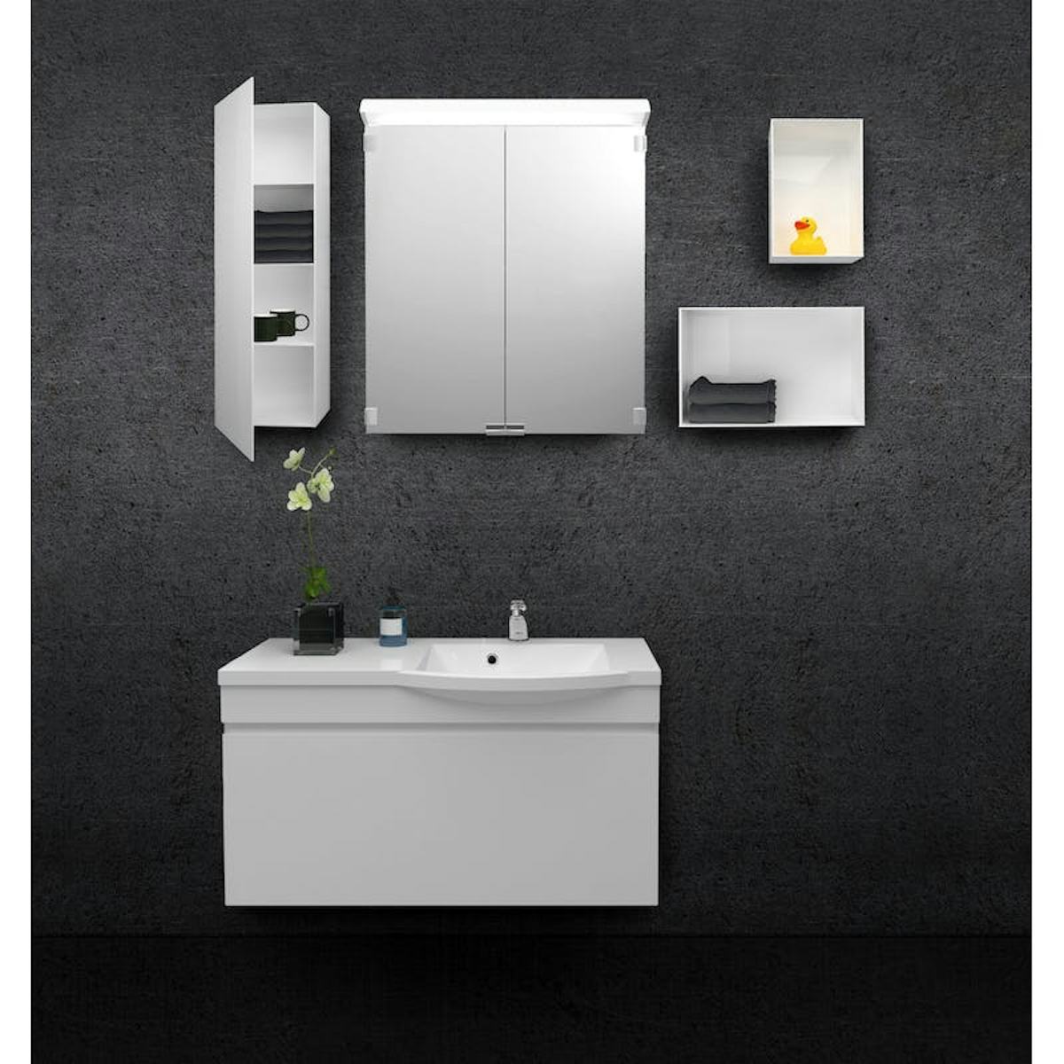 Mirror cabinet Polaria Lumena LED 450 right, V21175 [6045227]